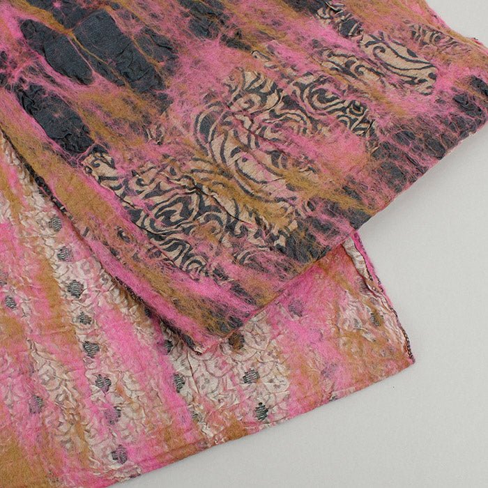 Yamala Felted Silk Scarf - Blush Pink Mix
