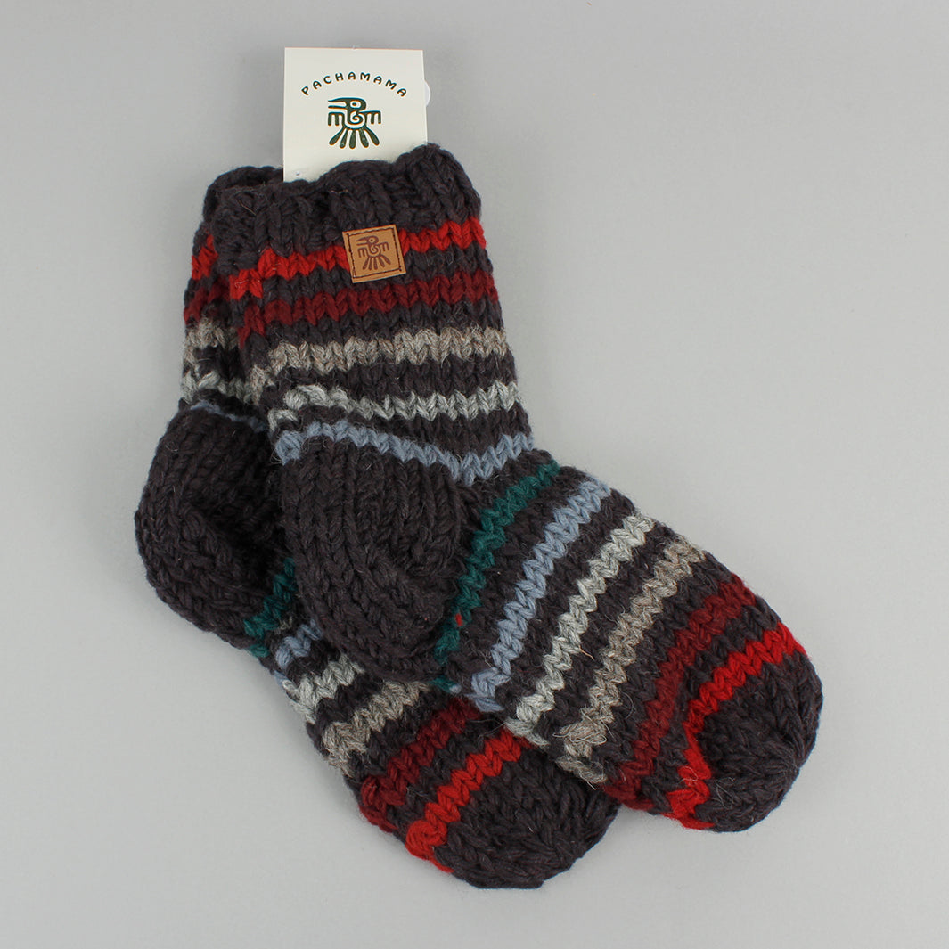 Clifden Navy Stripe Sofa Socks - Shoe Size 7-11