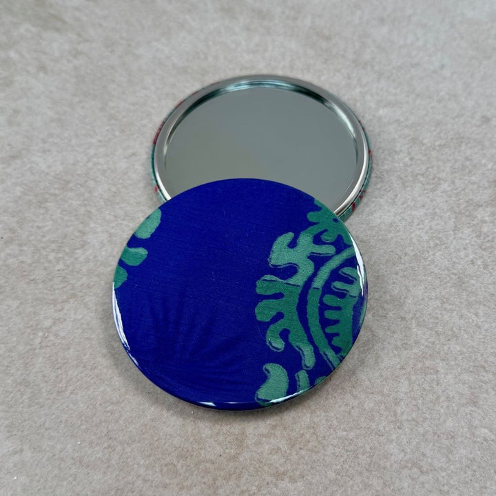 Fuli Recycled Sari Fabric Pocket Travel Mirror