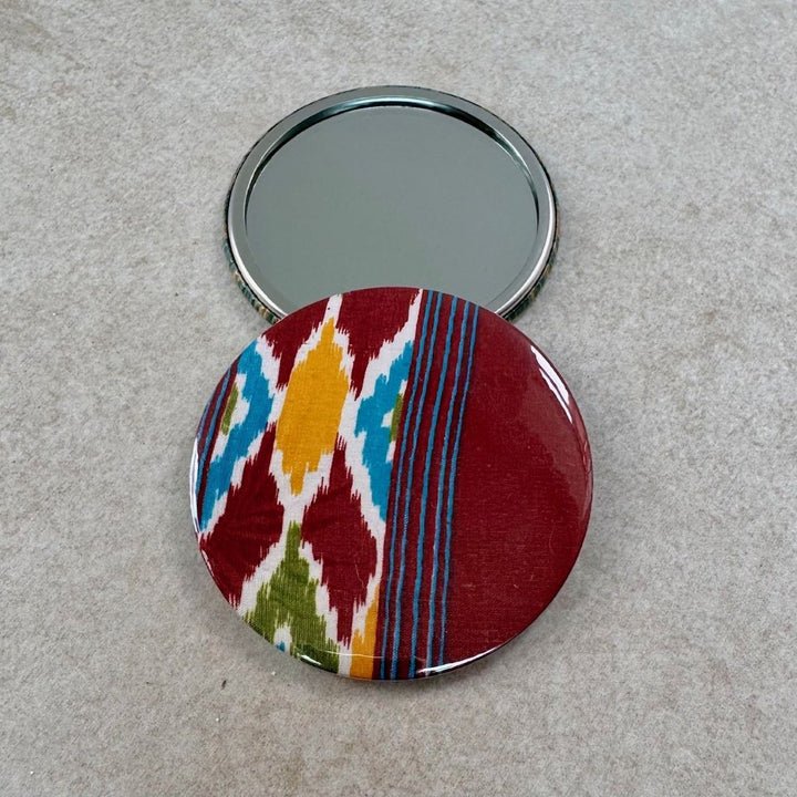 Fuli Recycled Sari Fabric Pocket Travel Mirror