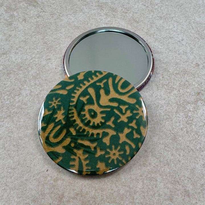 Fuli Recycled Sari Fabric Pocket Travel Mirror