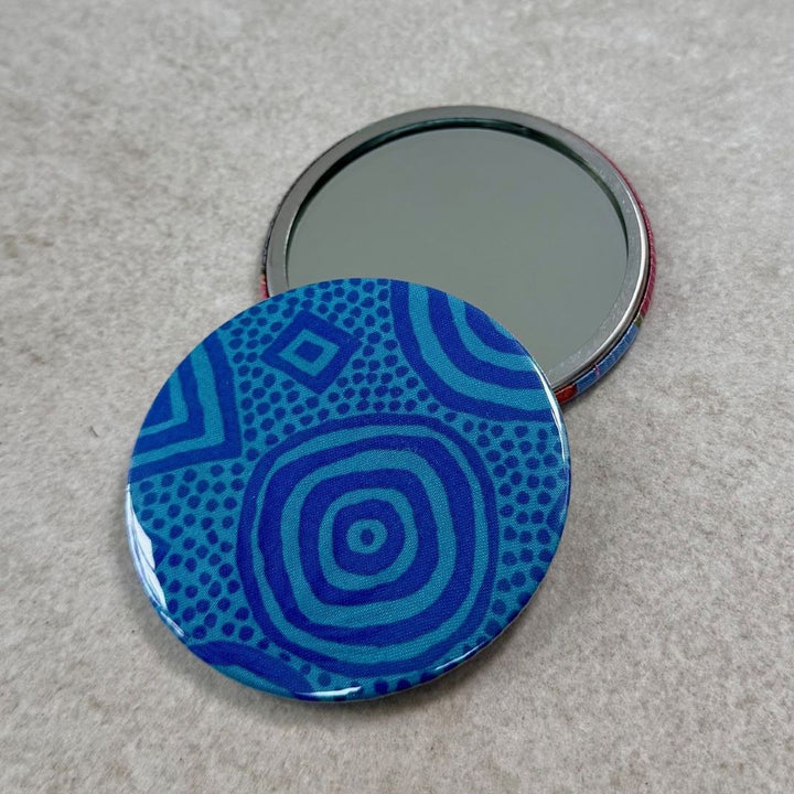Fuli Kaffe Fassett Fabric Pocket Travel Mirror