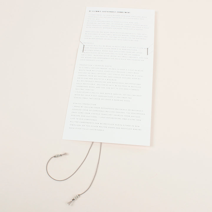 Rose Quartz Silk Charm Necklace - Star