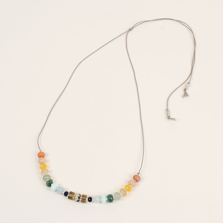 Earth Rainbow Crystal Candy Necklace