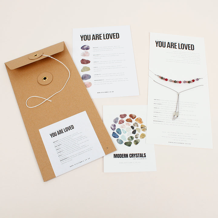 You Are Loved Crystal Recipe Bracelet