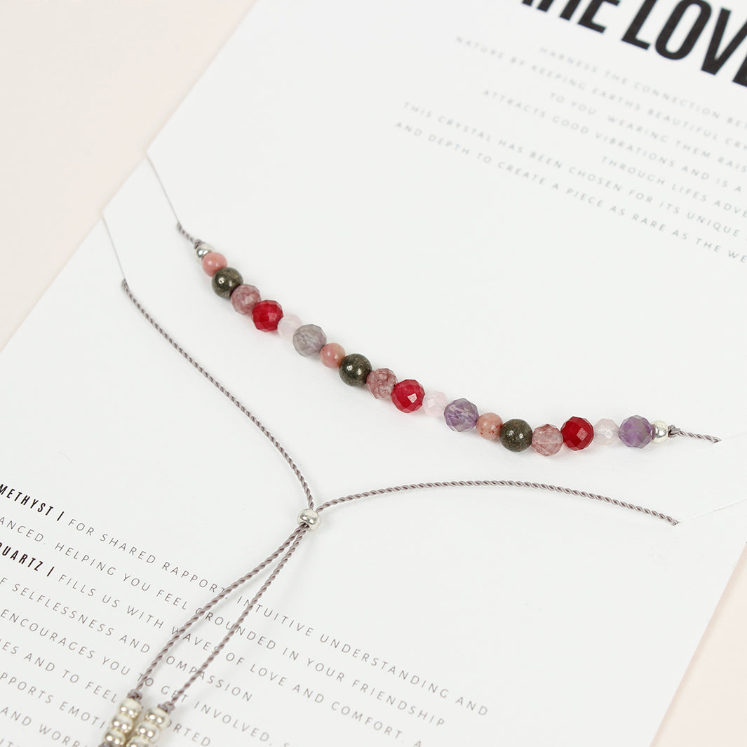 You Are Loved Crystal Recipe Bracelet