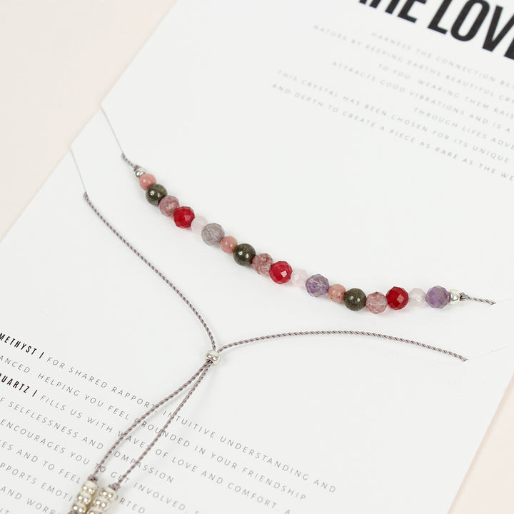 You Are Loved Crystal Recipe Bracelet