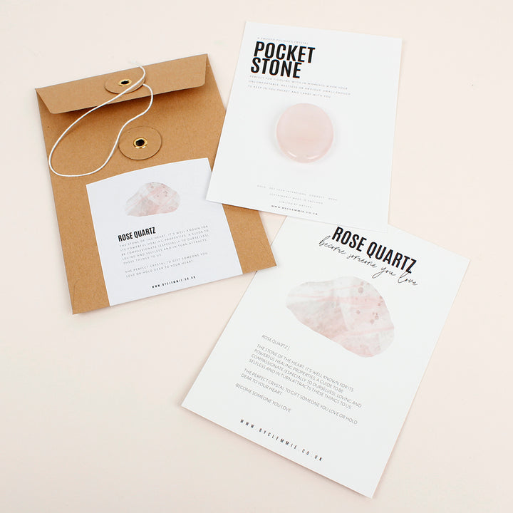 Rose Quartz Pocket Worry Stone