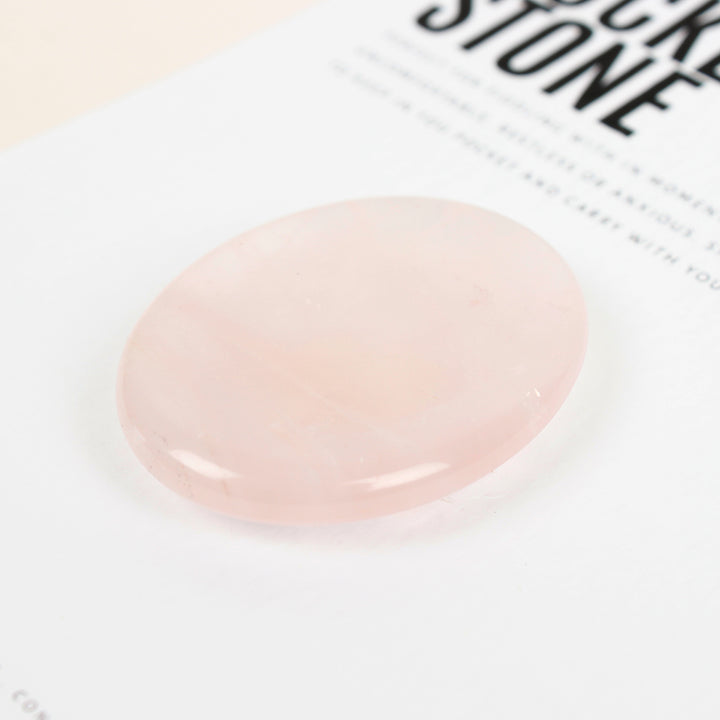 Rose Quartz Pocket Worry Stone
