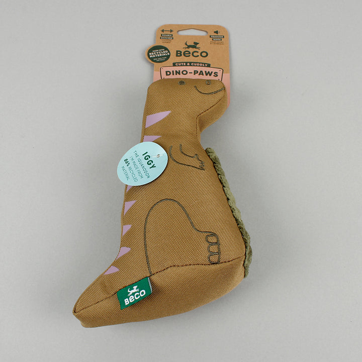 Dinosaur Recycled Soft Dog Toy