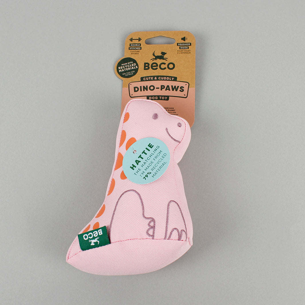 Dinosaur Recycled Soft Dog Toy