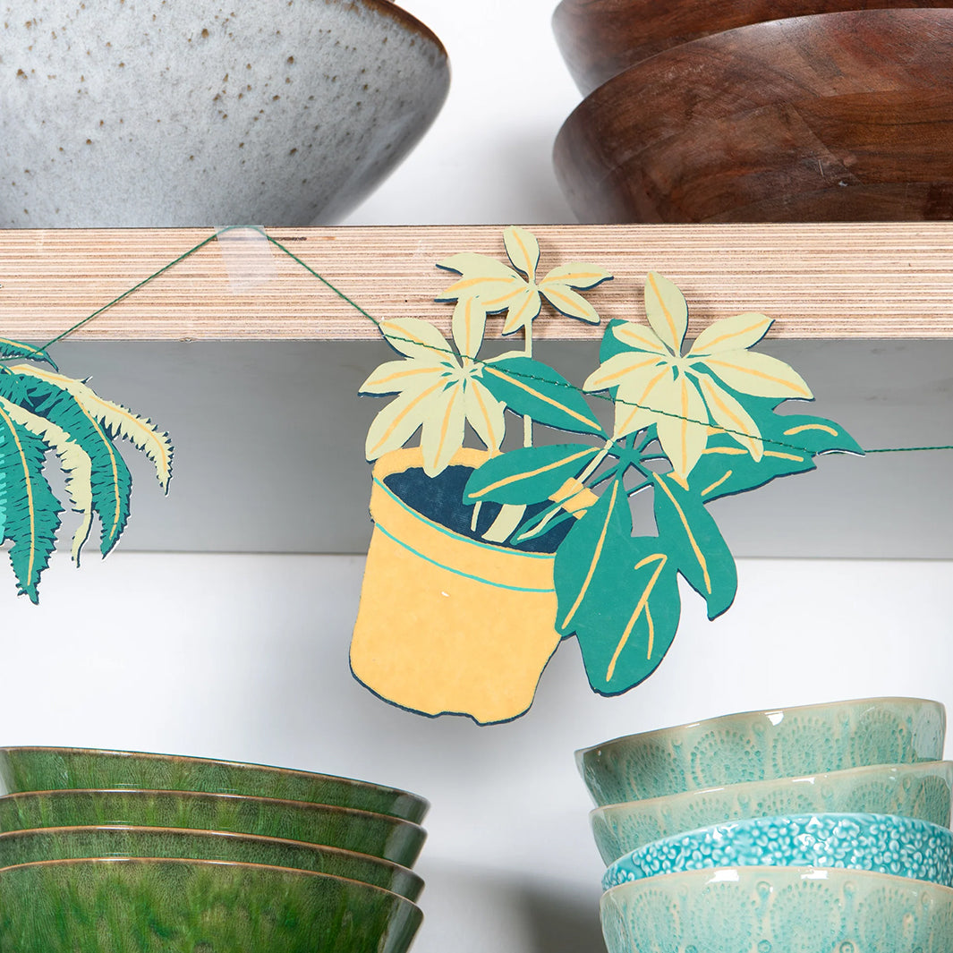 House Plant Paper Garland