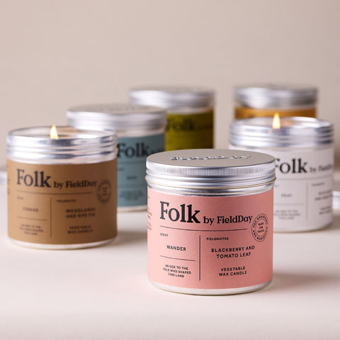 Folk Tin Candle