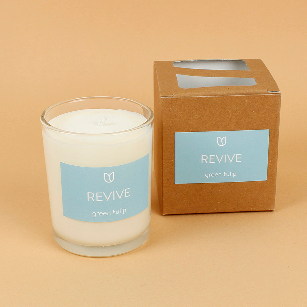 Revive Clear Glass Candle - Boxed