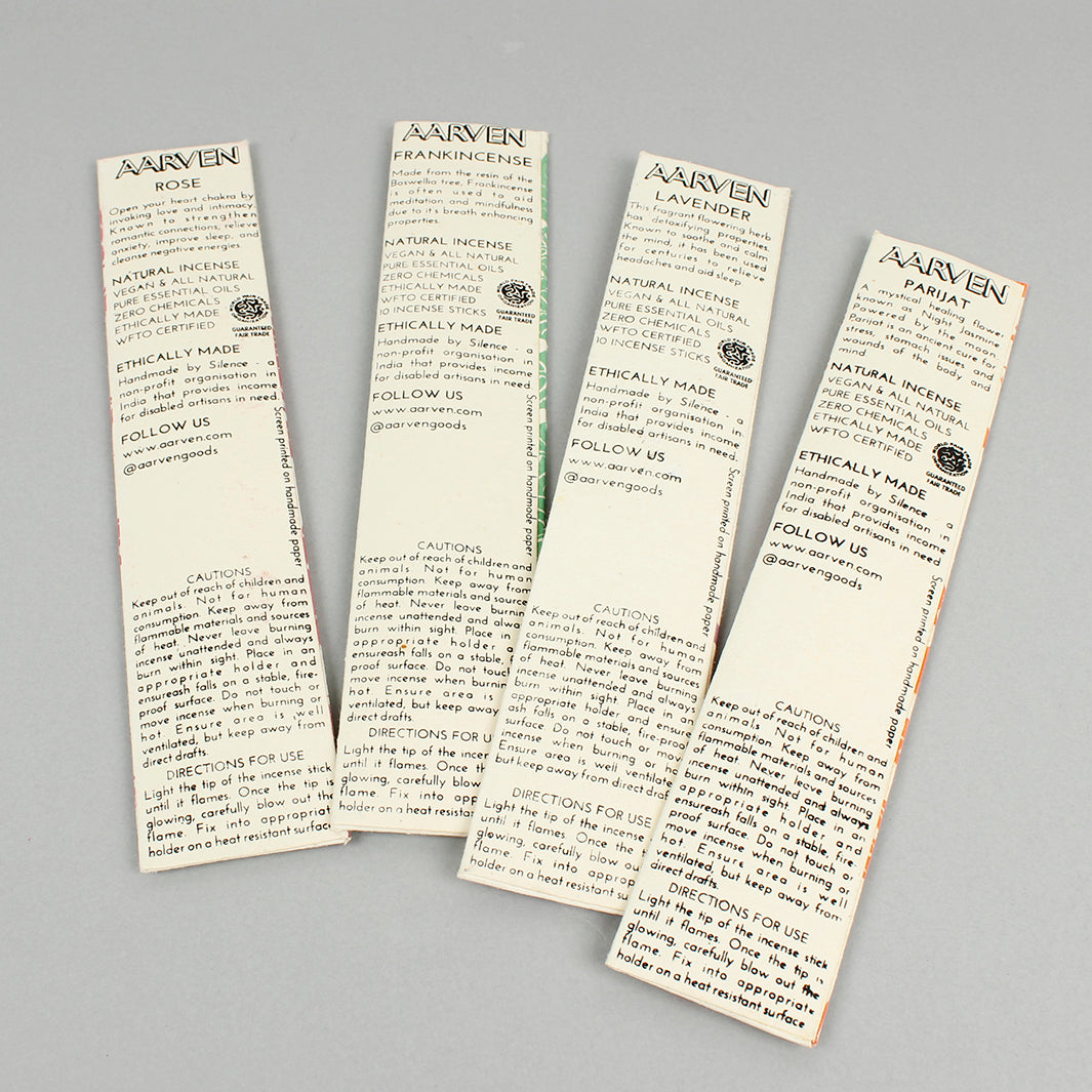 Natural Incense Sticks - Pack of 10