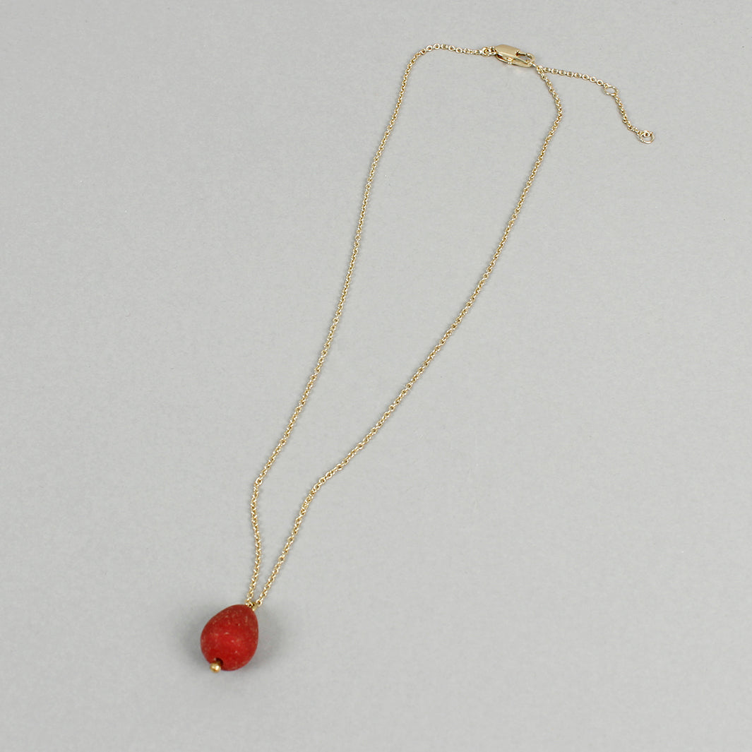 Egyptian Recycled Glass Pendant - Red