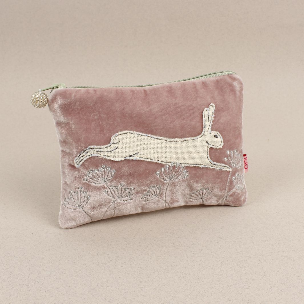 Velvet Embroidered Purse