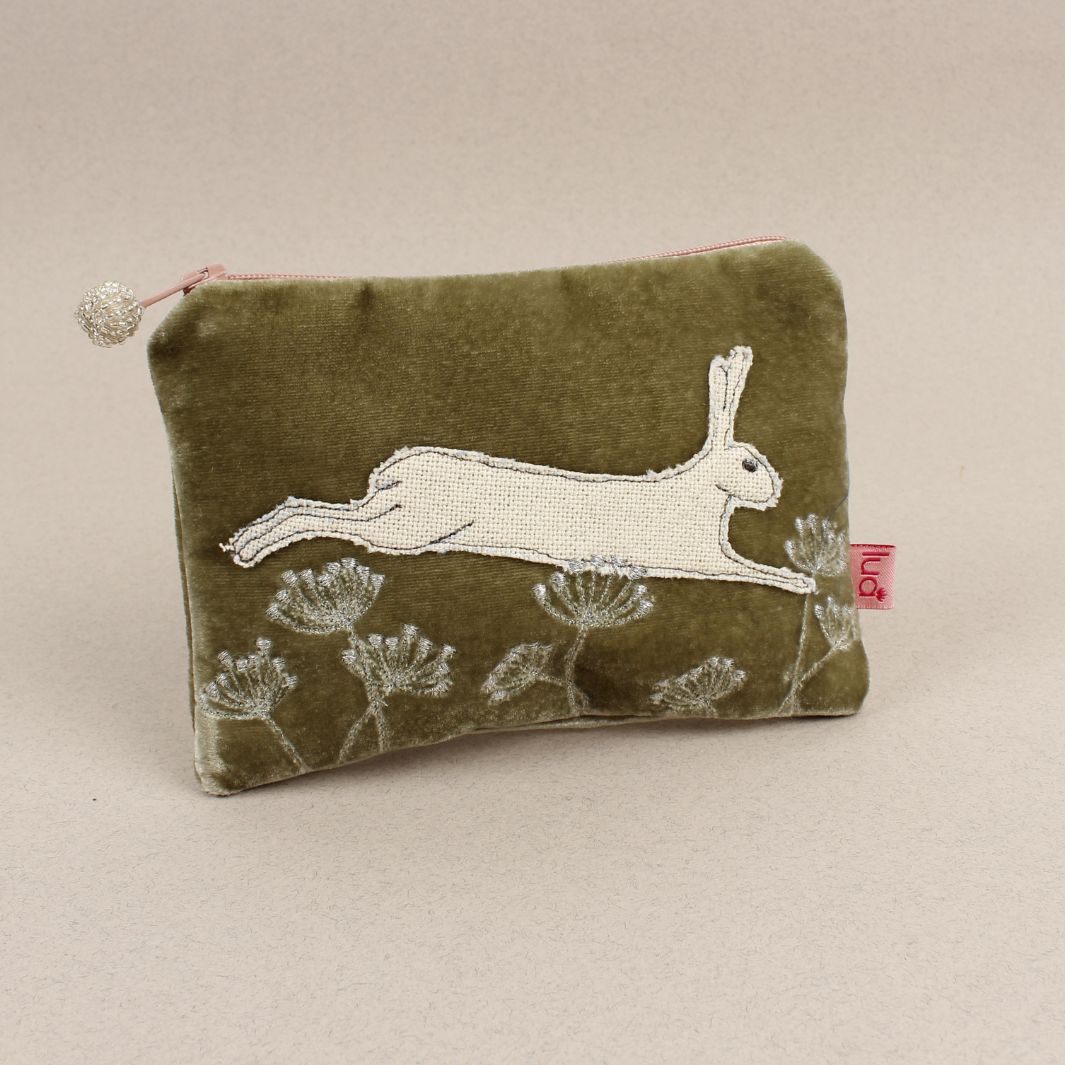 Velvet Embroidered Purse