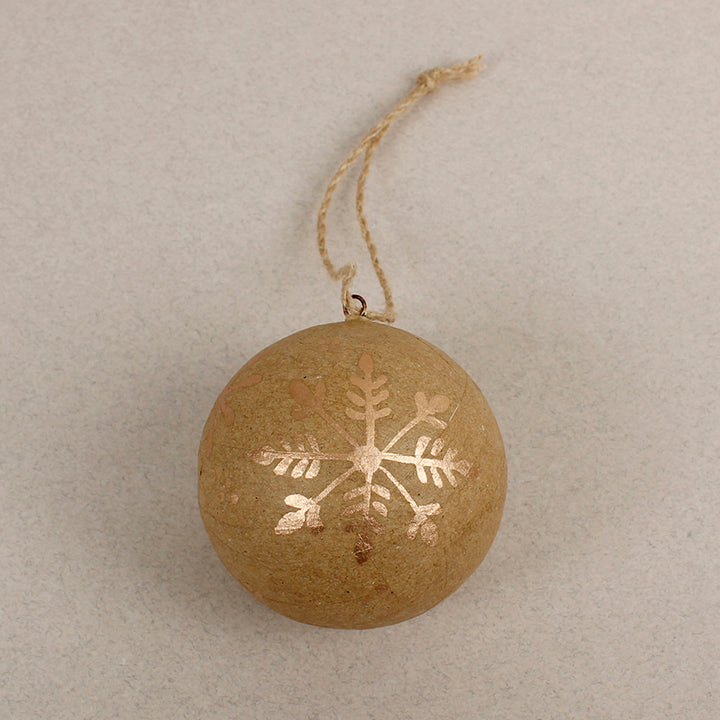 Kraft Papier Maché Bauble