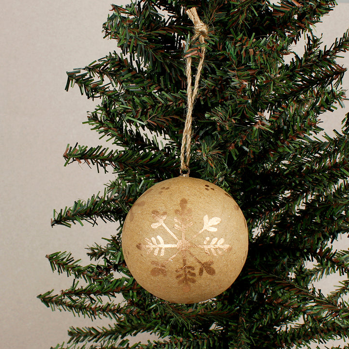 Kraft Papier Maché Bauble