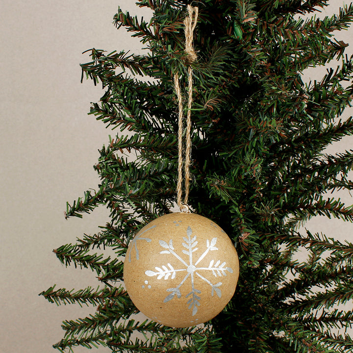 Kraft Papier Maché Bauble