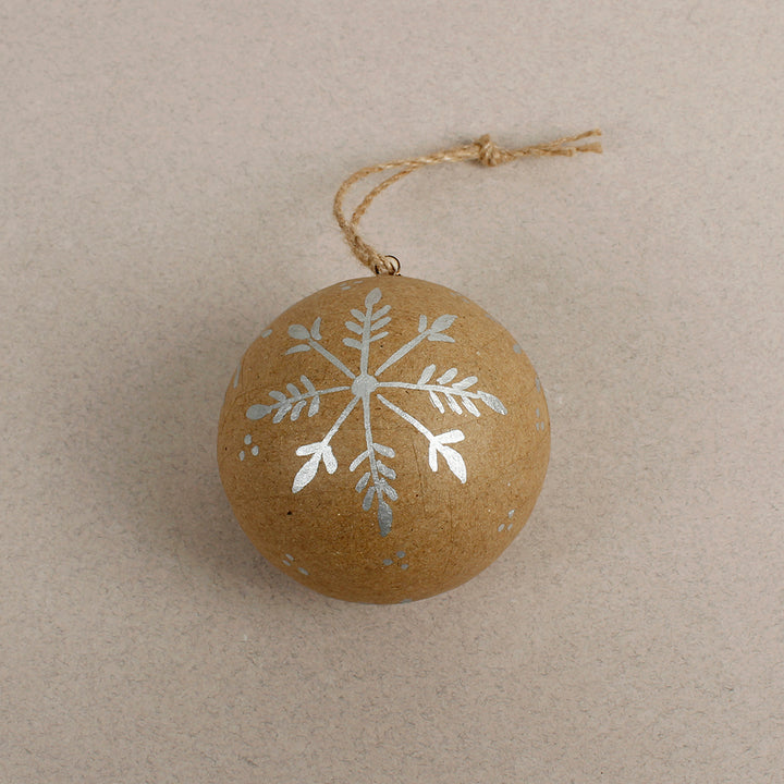 Kraft Papier Maché Bauble