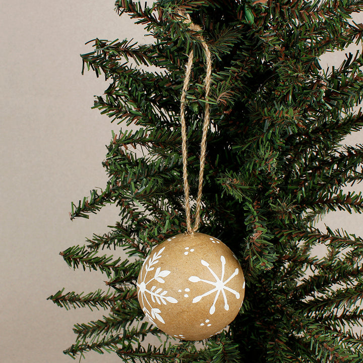 Kraft Papier Maché Bauble