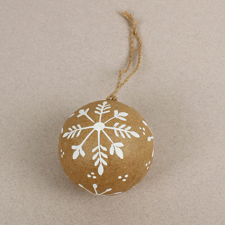 Kraft Papier Maché Bauble
