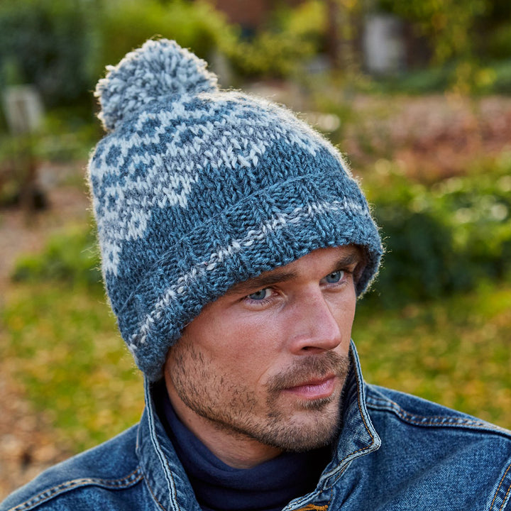 Men's Jorvik Bobble Beanie - Steel