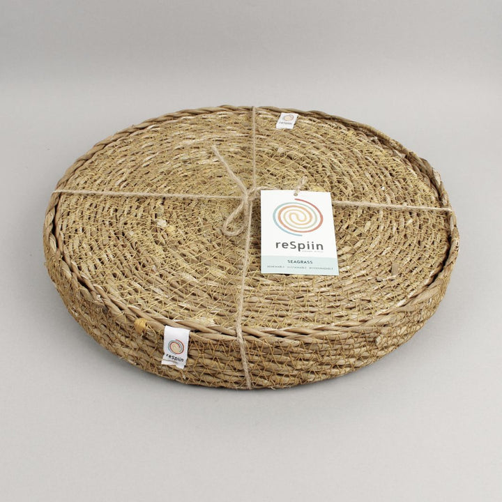 Seagrass Tablemats with Holder - Set of 6 - Natural