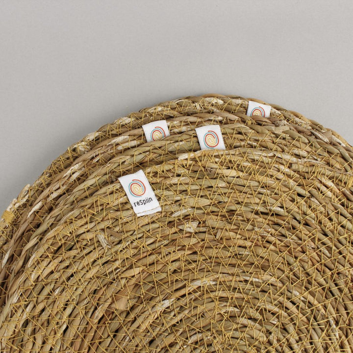 Seagrass Tablemats with Holder - Set of 6 - Natural