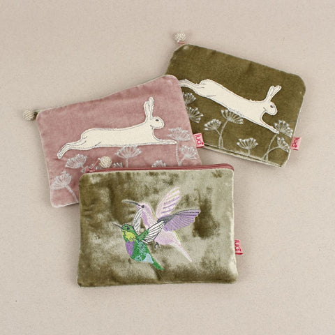 Velvet Embroidered Purse