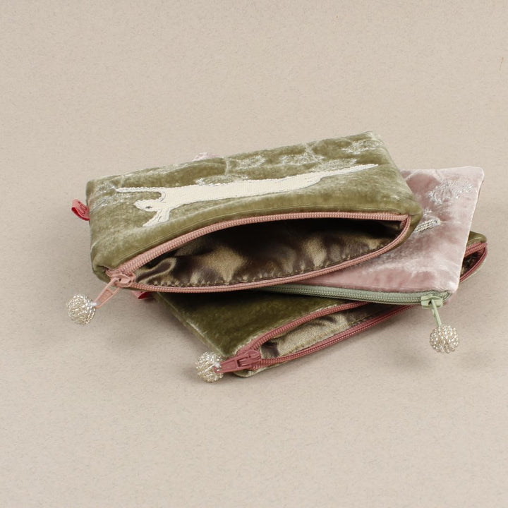 Velvet Embroidered Purse