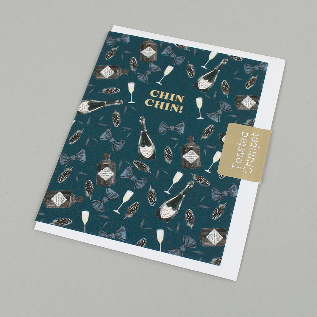 Champagne 'Chin Chin' Mini Card