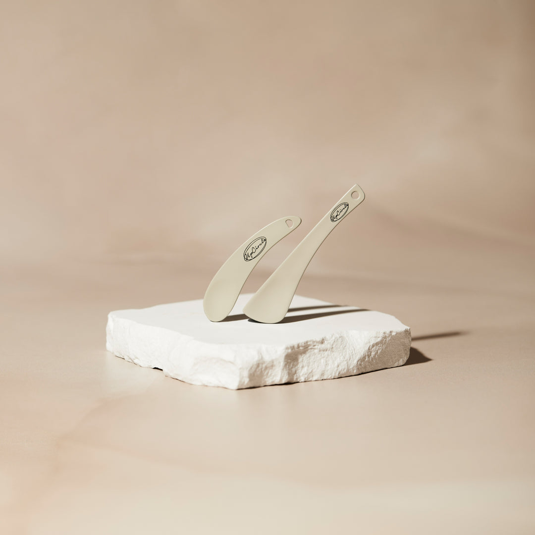 Metal Cosmetic Spatulas - Set of 2