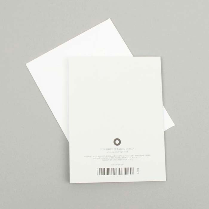 A Little Note Of Happiness Card - Green Tulip