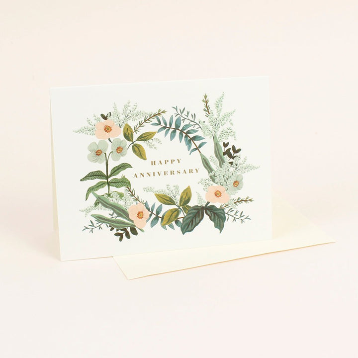 Anniversary Bouquet Card - Green Tulip