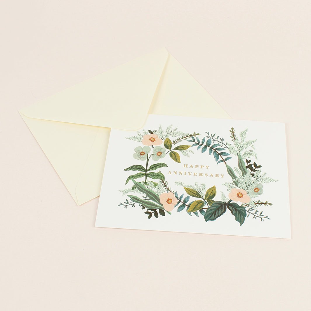 Anniversary Bouquet Card - Green Tulip