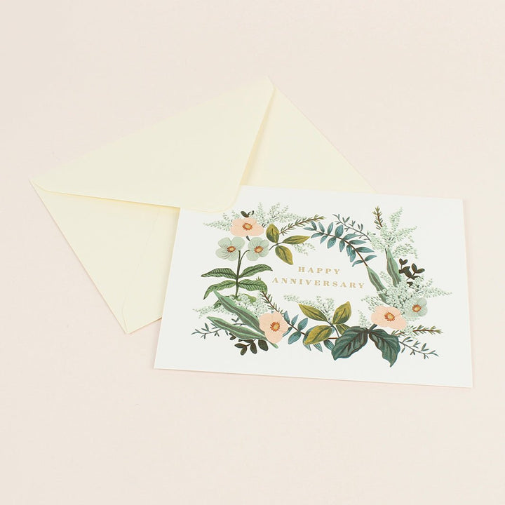 Anniversary Bouquet Card - Green Tulip