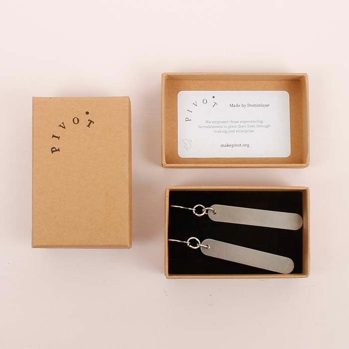 Carp Stainless Steel Earrings - Green Tulip