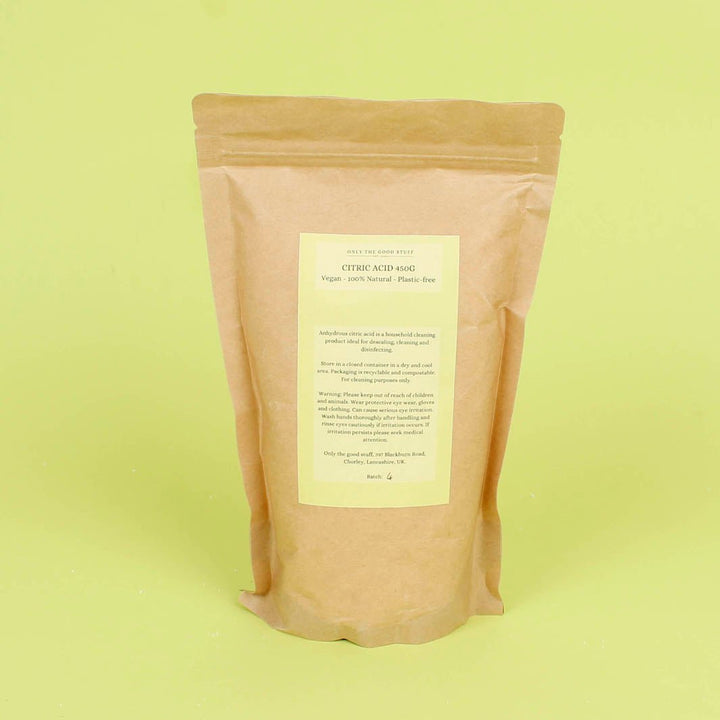 Citric Acid Pouch - 450g - Green Tulip