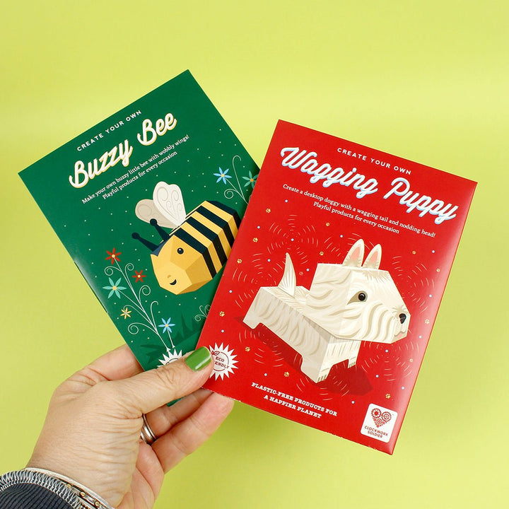 Create Your Own Wagging Puppy - Green Tulip