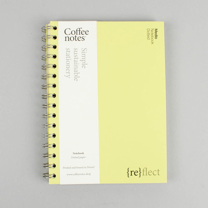 Dotted Wirobound Notebook - Medio (A5) - Pistachio - Green Tulip