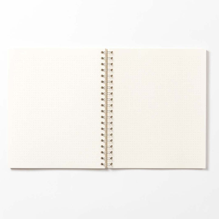 Dotted Wirobound Notebook - Medio (A5) - Pistachio - Green Tulip