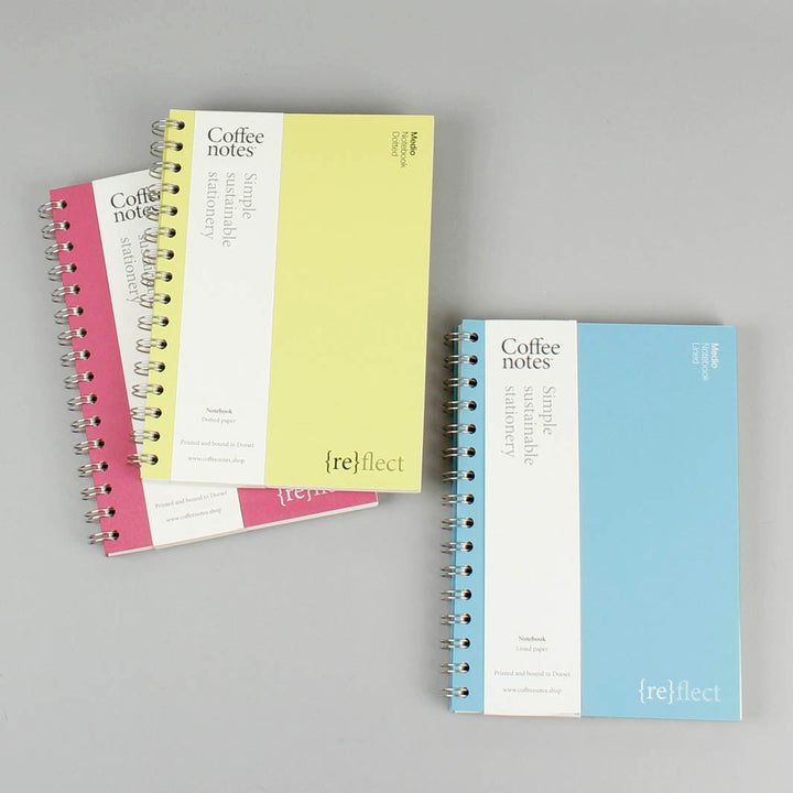 Dotted Wirobound Notebook - Medio (A5) - Pistachio - Green Tulip