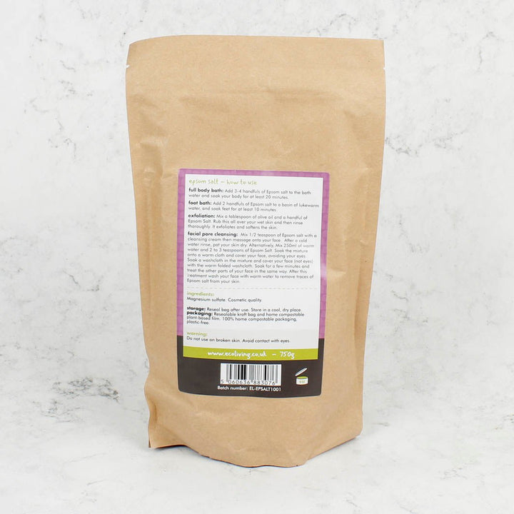 Epsom Salt Pouch 750g - Green Tulip