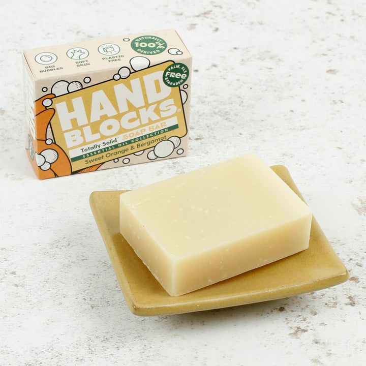 Hand Blocks Essential Oil Hand Soap Bar - Green Tulip