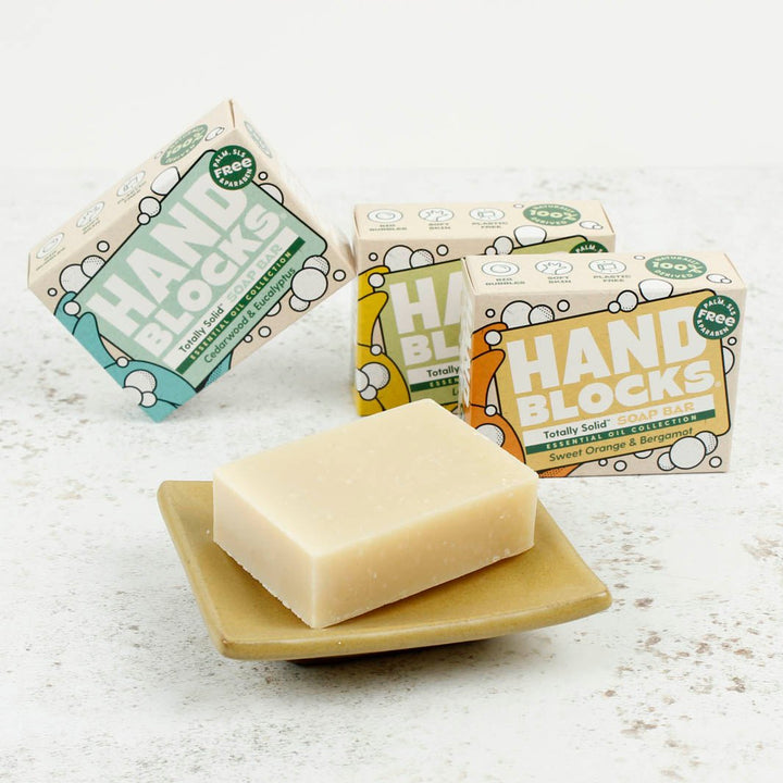 Hand Blocks Essential Oil Hand Soap Bar - Green Tulip