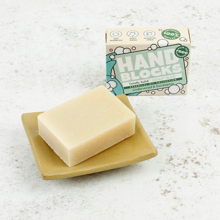 Hand Blocks Essential Oil Hand Soap Bar - Green Tulip