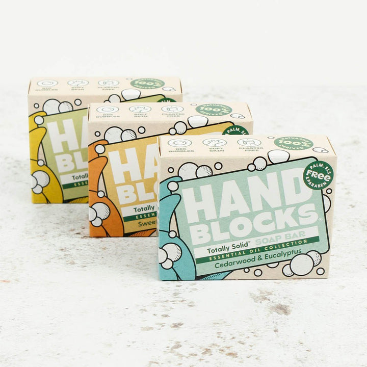 Hand Blocks Essential Oil Hand Soap Bar - Green Tulip